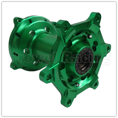 Reemplazar/reparar motocicletas CNC con centros de ruedas delanteros y traseros verdes para KX250 06-08 19-20 KX250F KX450F 06-18