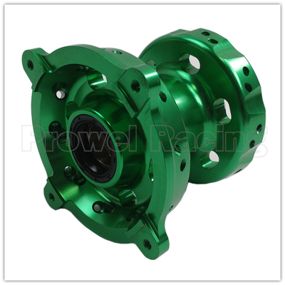 Reemplazar/reparar motocicletas CNC con centros de ruedas delanteros y traseros verdes para KX250 06-08 19-20 KX250F KX450F 06-18