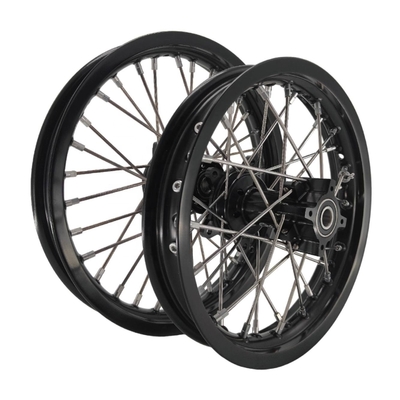 Perfecto reemplazo de las ruedas de Pitbike Kid para KTM 65 SX 2002-2024 Plata Negro