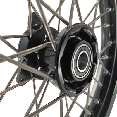 Perfecto reemplazo de las ruedas de Pitbike Kid para KTM 65 SX 2002-2024 Plata Negro