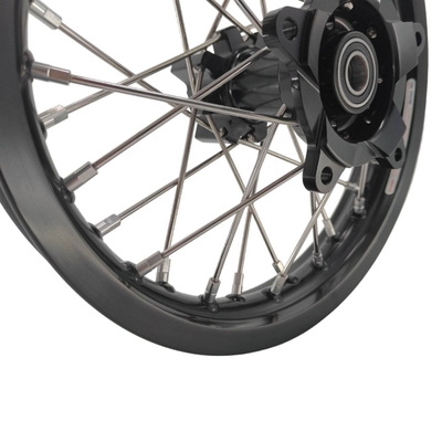 Perfecto reemplazo de las ruedas de Pitbike Kid para KTM 65 SX 2002-2024 Plata Negro