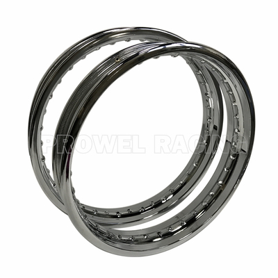 Rodillas de acero para motocicletas 2.15x18 Rodillas de acero cromado