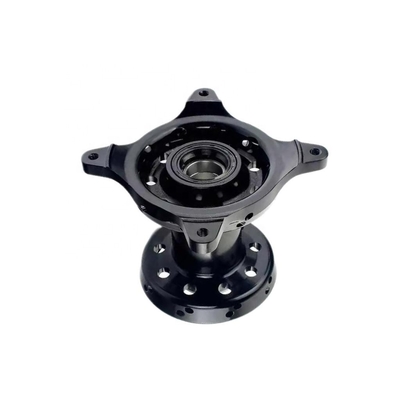 Centros de aleación CNC de motocicleta personalizados negros con máquina de tornos CNC y servicio OEM