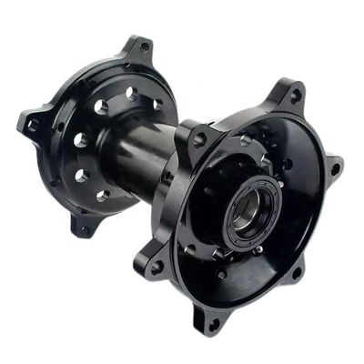 Centros de aleación CNC de motocicleta personalizados negros con máquina de tornos CNC y servicio OEM