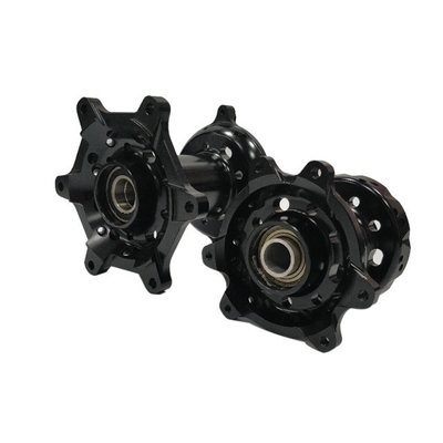 Centros de aleación CNC de motocicleta personalizados negros con máquina de tornos CNC y servicio OEM