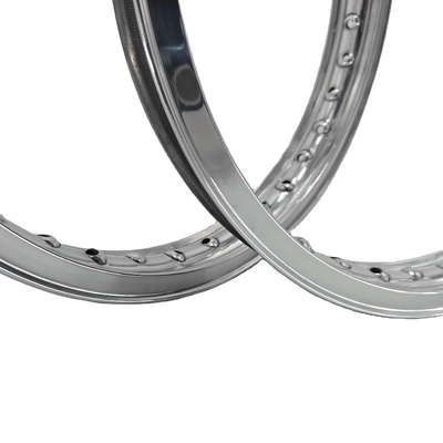 H 1.85-19&quot; 36HOLES 40HOLES Acront estilo Valanced de aleación de motocicletas llantas de color pulido