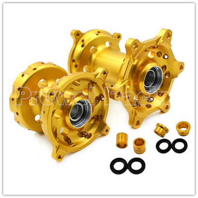 Motocicleta CNC ruedas delanteras traseras centros de carga kits en plata para RMZ 250 07-18 RMZ 450 05-18