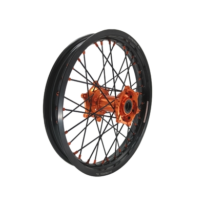 Anodizador de 18 pulgadas de aleación de aluminio negro para motocicletas