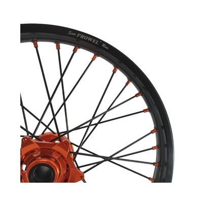 Anodizador de 18 pulgadas de aleación de aluminio negro para motocicletas