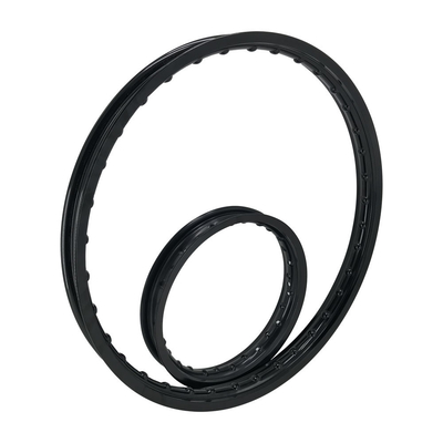 Ruedas de motocicleta negras de 23 pulgadas para reparación/reemplazo