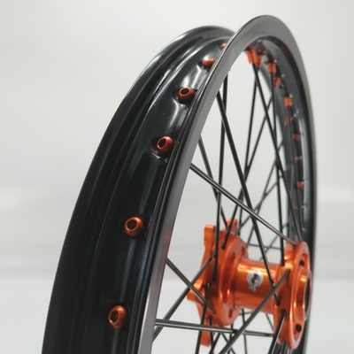Reemplazar/reparar las ruedas anodizantes negras 21/18 Enduro para KTM EXC 125-530CC 2003-2023