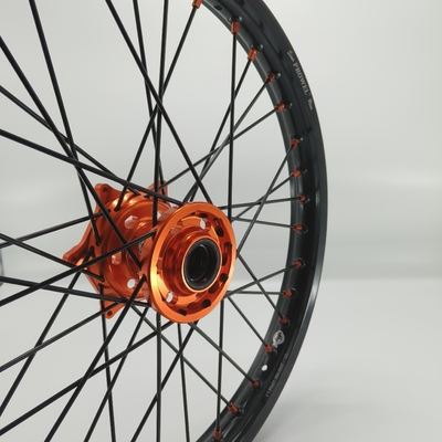 Reemplazar/reparar las ruedas anodizantes negras 21/18 Enduro para KTM EXC 125-530CC 2003-2023