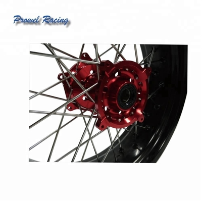 Aluminio 6061 T6 Motocicleta Motocross Supermoto Aleación Rim de la rueda tamaño 5.0x17 para su