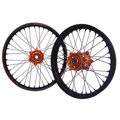 Rodillas de aleación de 19 pulgadas de color negro para bicicleta fuera de carretera Logotipo personalizado de motocicleta