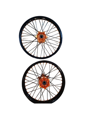 Rodillas de aleación de 19 pulgadas de color negro para bicicleta fuera de carretera Logotipo personalizado de motocicleta