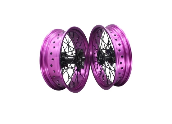17" aleación de aluminio 7S-T6 ruedas de motocicleta colores personalizables