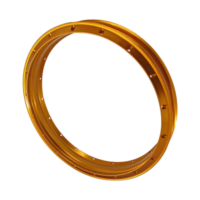 Reemplace sus ruedas viejas con 2,15x18 H-Formado Retro Oro Naranja Ruedas de aleación de motocicleta