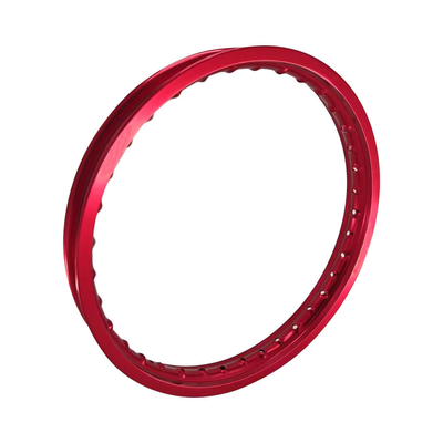 Ruedas de motocicleta de aleación de tipo H de color rojo polaco 1.85-18 para una construcción duradera