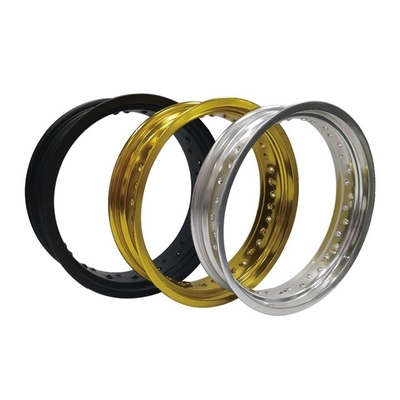 4.25 x 17 pulgadas de motocicleta negro brillante llantas de aleación de aluminio para la personalización de supermotos