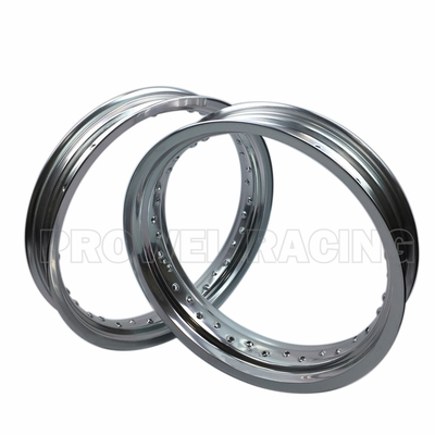 7116 T6 Jalada de aluminio de aleación para Supermoto MT 3.50x18 en plata