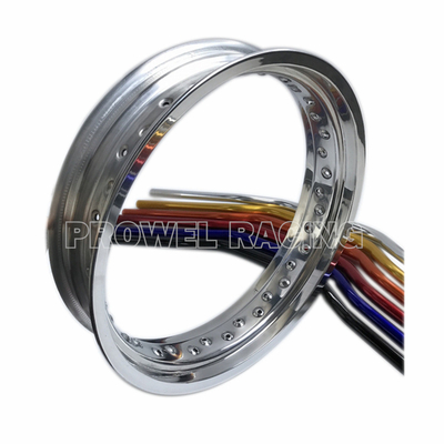 7116 T6 Jalada de aluminio de aleación para Supermoto MT 3.50x18 en plata