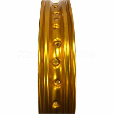 Anodizando llantas de aluminio de 16 pulgadas para motocicletas con certificación DOT y 6061 T6