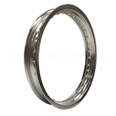Finalización de plata WM 2.50x18 Rodillas de aluminio de aleación de motocicleta