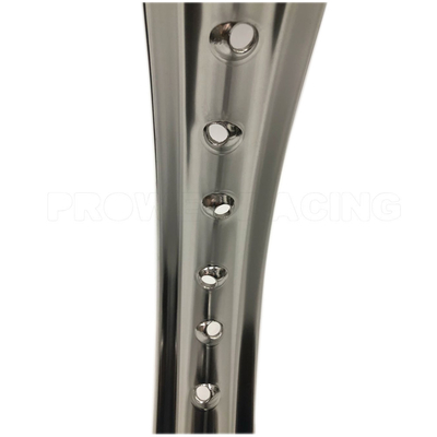 Finalización de plata WM 2.50x18 Rodillas de aluminio de aleación de motocicleta