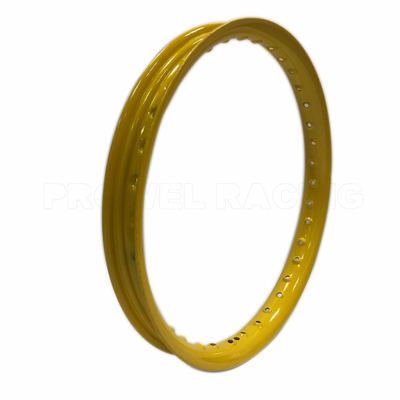 U 1.40X17 Ruedas de aleación de motocicleta en aluminio amarillo