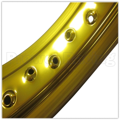 4.25 x 17 pulgadas de motocicleta negro brillante llantas de aleación de aluminio para la personalización de supermotos
