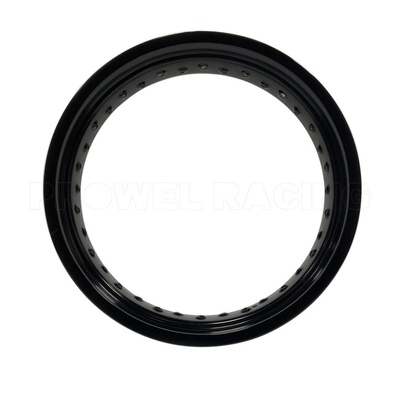 7116 T6 Negro Brillante 3.50x17 pulgadas de motocicleta llantas de aleación para Supermoto