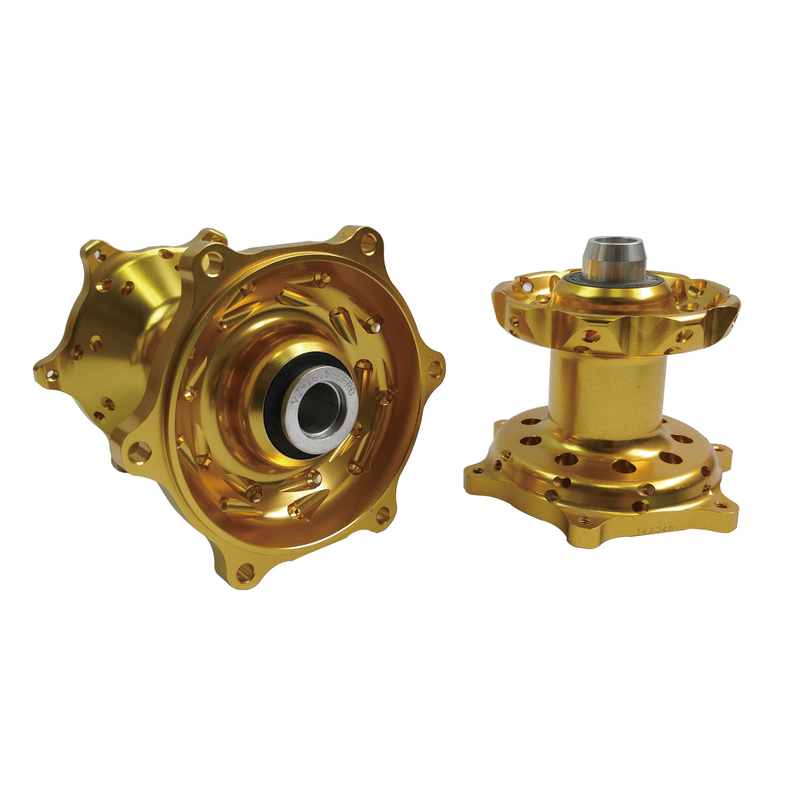 Motocicleta CNC ruedas delanteras traseras centros de carga kits en plata para RMZ 250 07-18 RMZ 450 05-18
