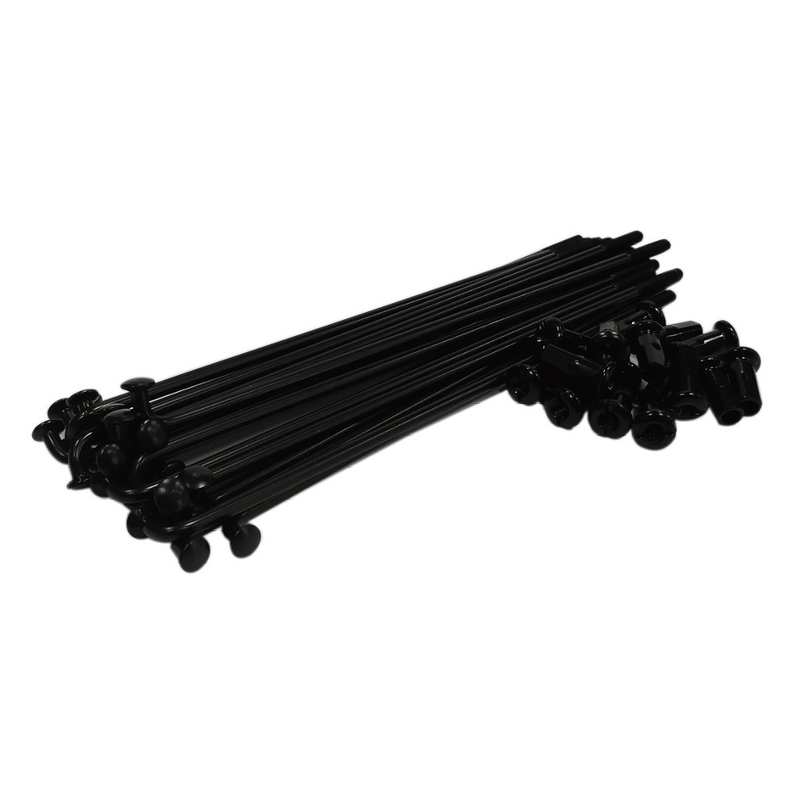 Cuchillos y pezones de latón recubiertos de negro para 8G 9G 10G Kit de cuchillos de acero al carbono para motocicletas
