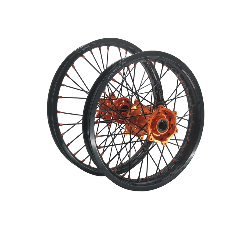 Anodizador de 18 pulgadas de aleación de aluminio negro para motocicletas