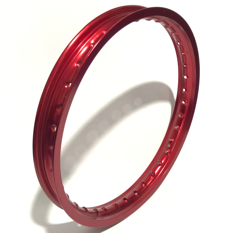 19 pulgadas WM clásico ruedas rojas de motocicletas adecuadas para motocicletas y bicicletas