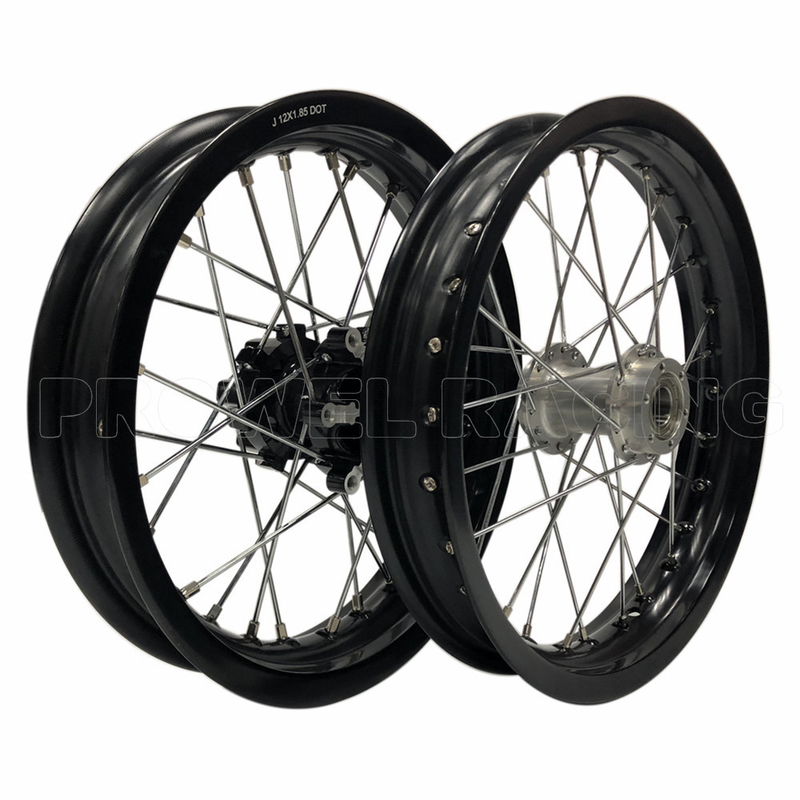 Aluminio 6061 T6 Pit Bike Rueda completa Ideal para reemplazo / reparación en carreras de niños