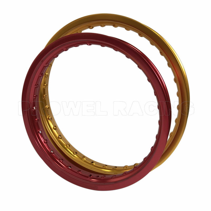 Anodizado WM 16 pulgadas de aluminio de aleación de motocicletas llantas para los requisitos del cliente